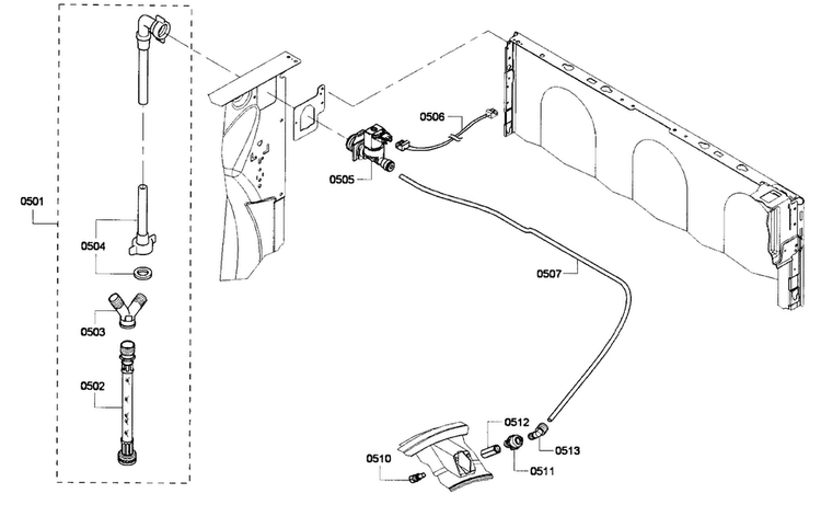 Mist Assy Diagram and Parts List for WTVC533CUS 09 Bosch Dryer