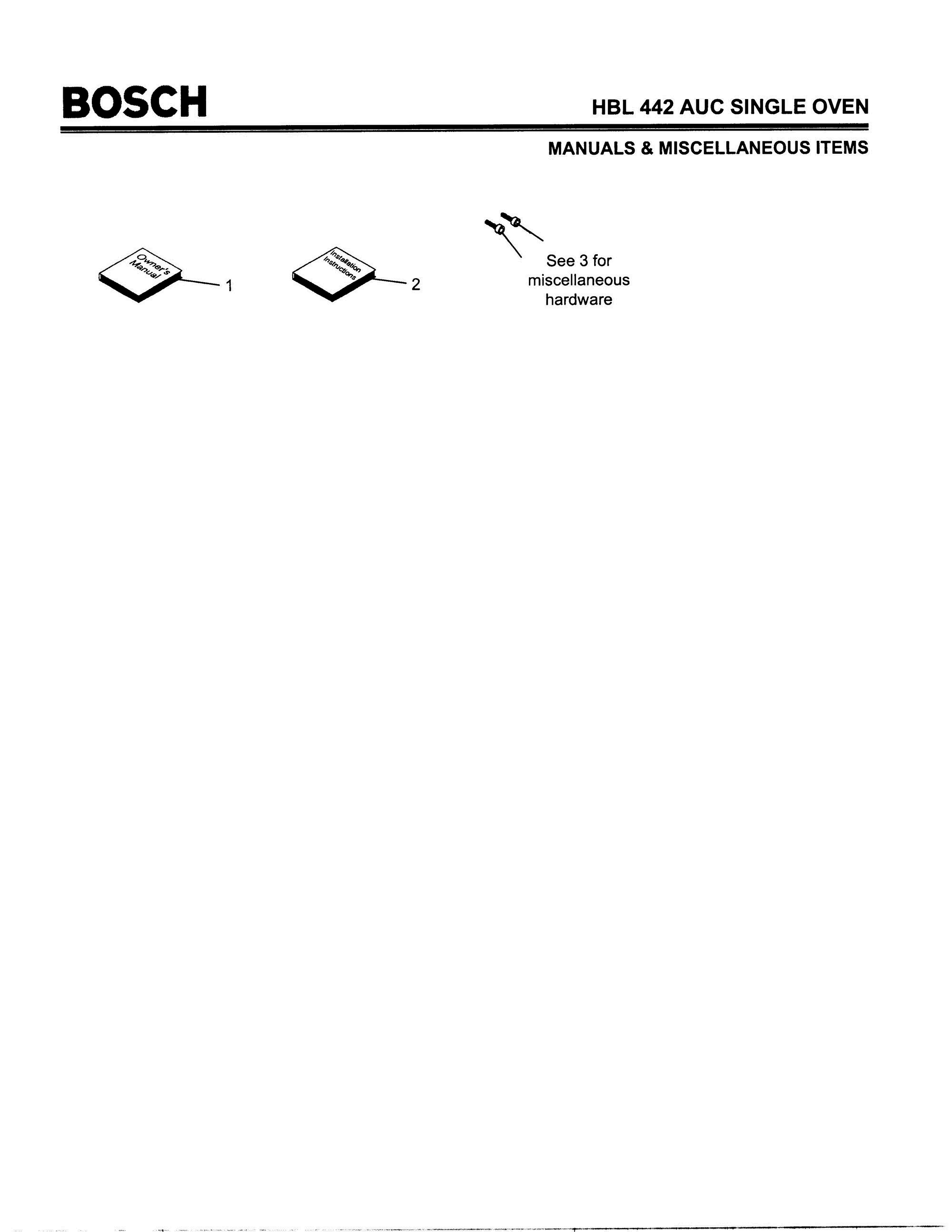 06 - MANUALS & MISCELLANEOUS ITEMS Diagram and Parts List for HBL442AUC(FD8202-)  Bosch Wall Oven