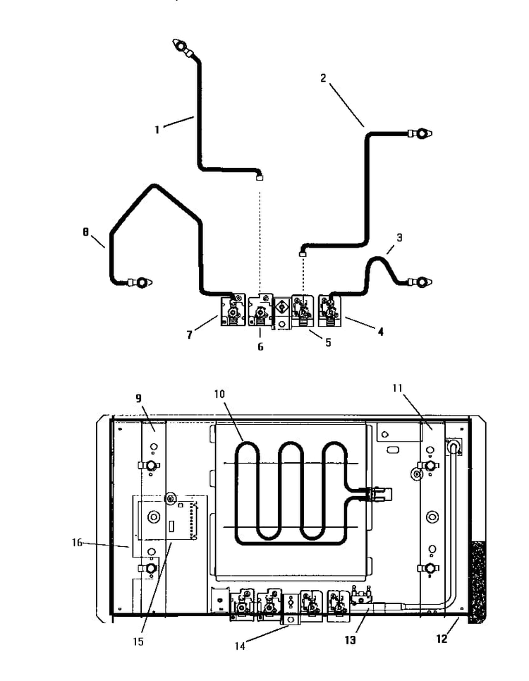 Section 5 Diagram and Parts List for SGNCV36GB  Thermador Cooktop