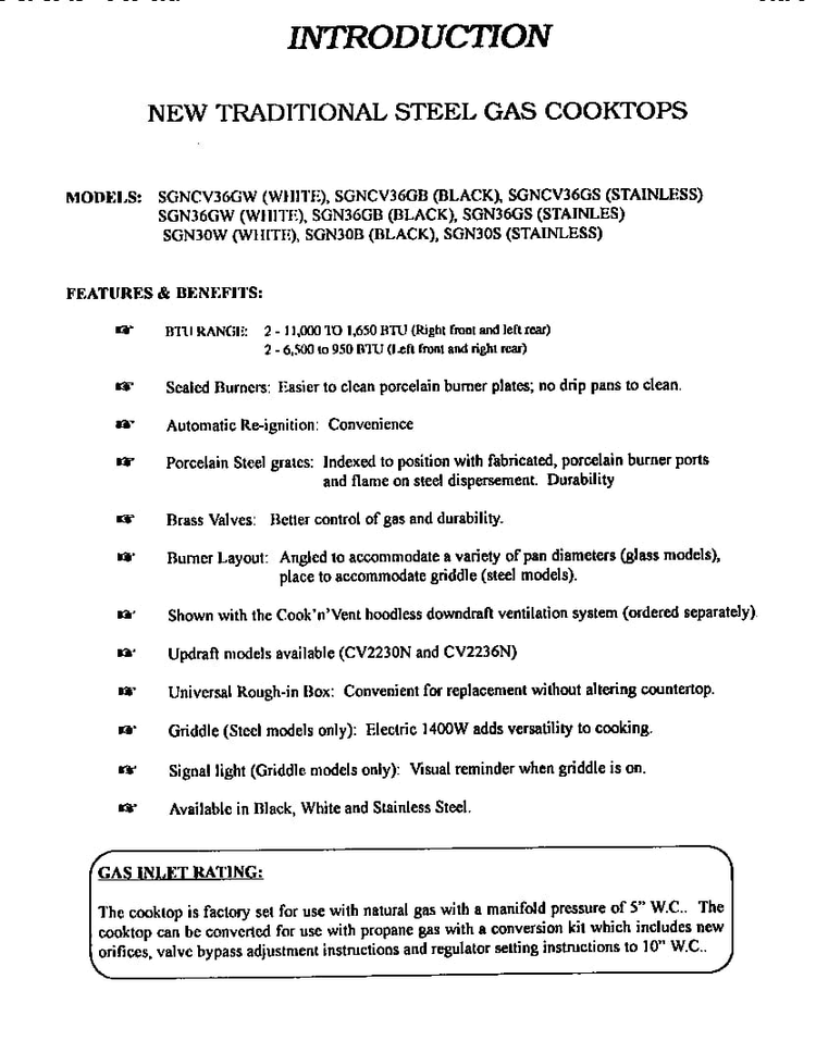 Section 7 Diagram and Parts List for SGNCV36GB  Thermador Cooktop