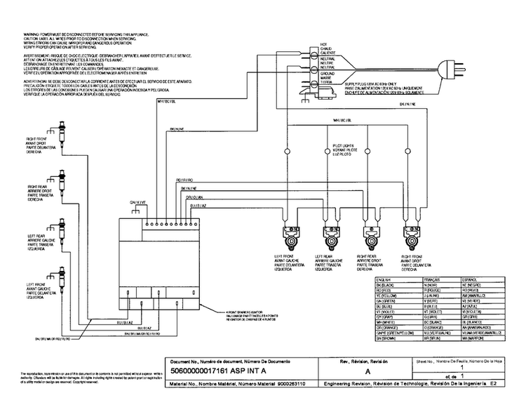 Wiring Diagram Diagram and Parts List for SGS304FS 01 Thermador Cooktop