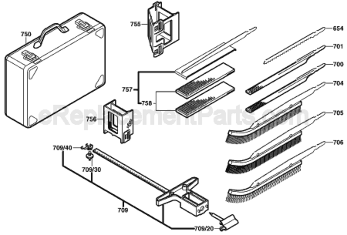 Page B Diagram and Parts List for 3294EVS 0603294739 Bosch Jig Saw