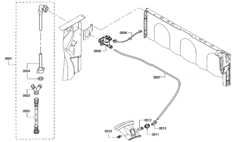 Mist Assy Diagram and Parts List for WTVC533CUS 11 Bosch Dryer