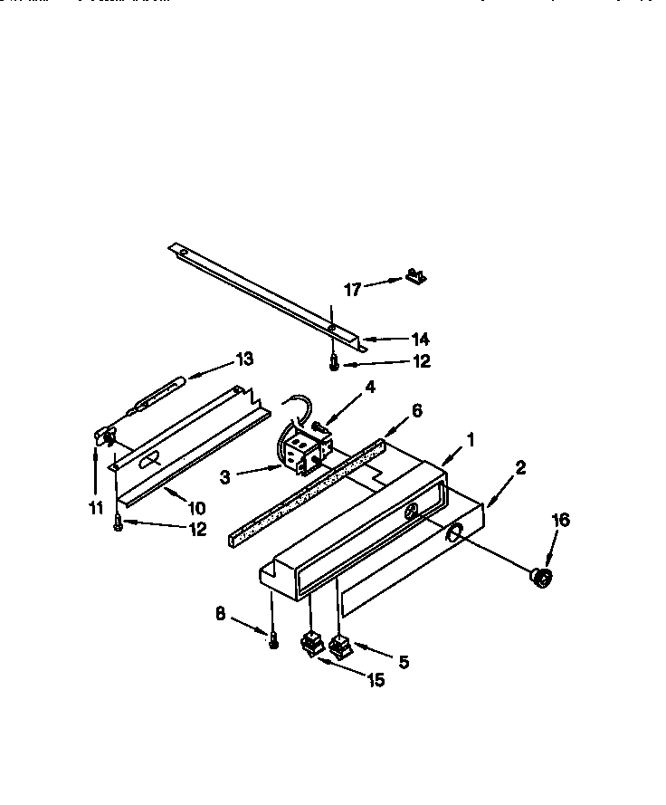 Freezer Control Panel Diagram and Parts List for TSS36DAW-06  Thermador Refrigerator