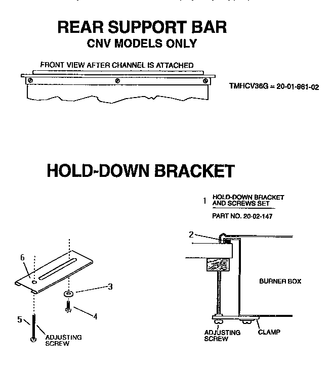 Section 3 Diagram and Parts List for THM36GS  Thermador Cooktop