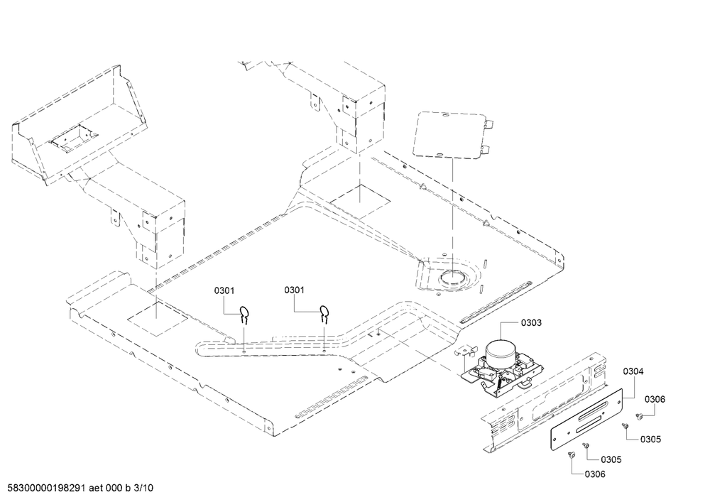 Diagram 3 Diagram and Parts List for HGI8054UC-07  Bosch Range
