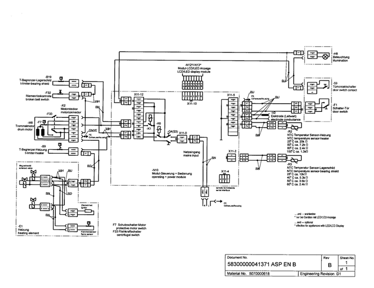 Wiring Diagram Diagram and Parts List for WTMC3521UC 03 Bosch Dryer