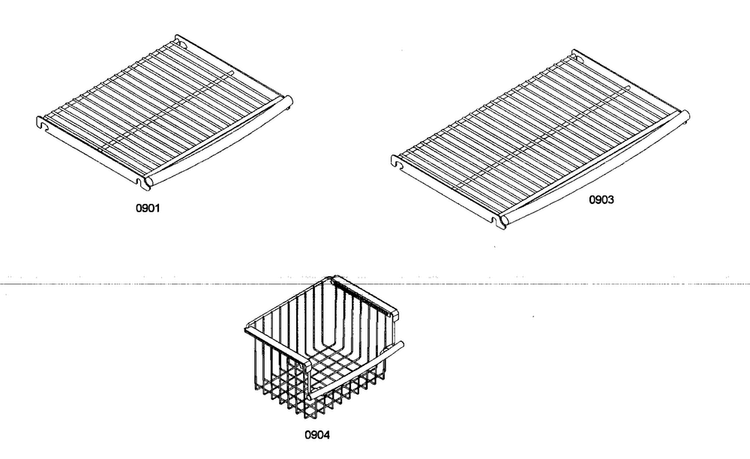 Shelf Assy 2 Diagram and Parts List for KBUDT4275E 01 Thermador Refrigerator