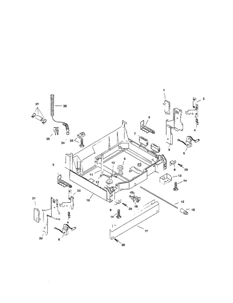 Base Diagram and Parts List for SHI4306UC 06 Bosch Dishwasher