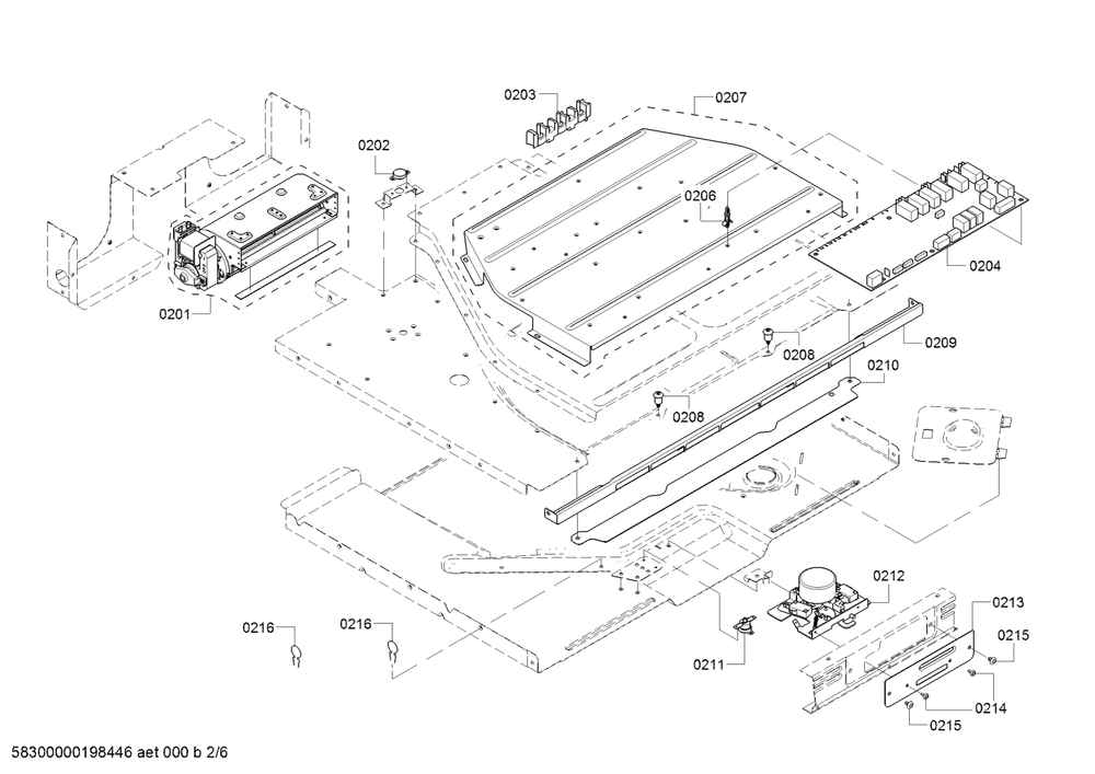Diagram 2 Diagram and Parts List for HBLP451RUC-02  Bosch Wall Oven