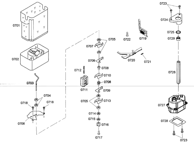Ice Maker/door Assy Diagram and Parts List for KBUDT4875E 01 Thermador Refrigerator