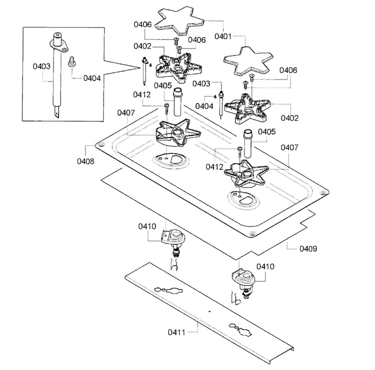 Burners-12" Diagram and Parts List for PRD486GDHC 05 Thermador Range