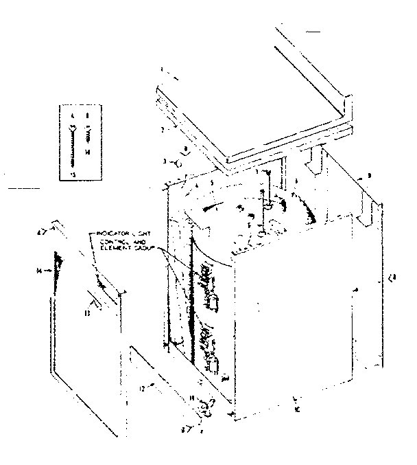 Non-functional Replacement Parts Diagram and Parts List for 15332490  Kenmore Water Heater