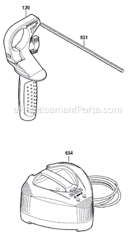 Page B Diagram and Parts List for 11536C-2 3611J03R10 Bosch Demolition Hammer
