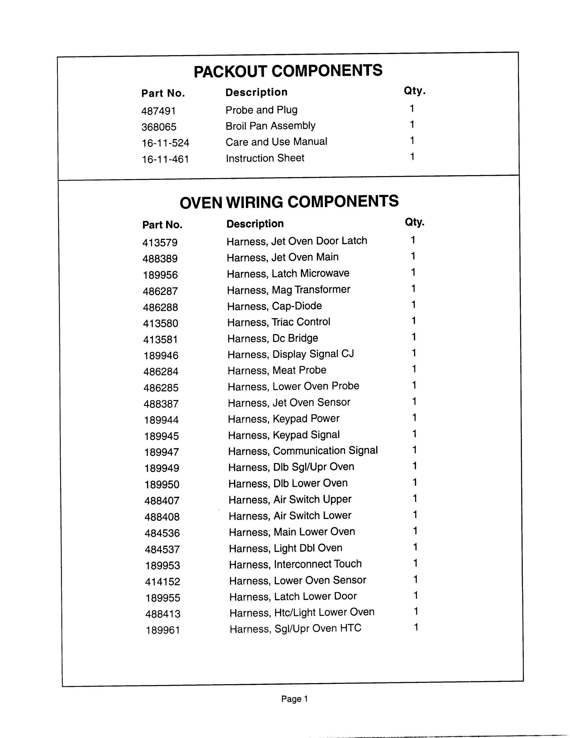 02 - PACKOUT & OVEN WIRING Diagram and Parts List for CJ302UW  Bosch Range