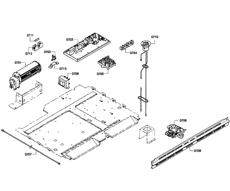 Pcb's Asy Diagram and Parts List for HBL8750UC 07 Bosch Microwave Oven Combo