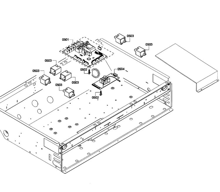 Pcb's Assy Diagram and Parts List for PRD366GHU 03 Thermador Range
