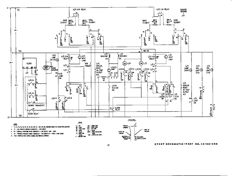 Wiring Diagram Diagram and Parts List for CT227  Thermador Wall Oven