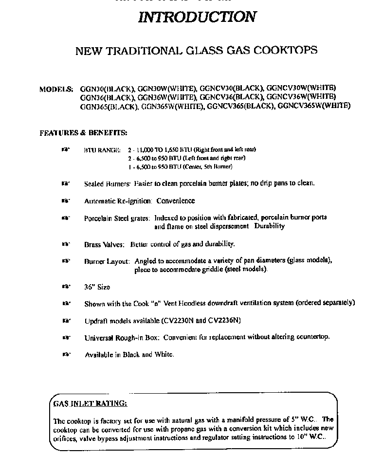 Section 1 Diagram and Parts List for GGNCV30  Thermador Cooktop