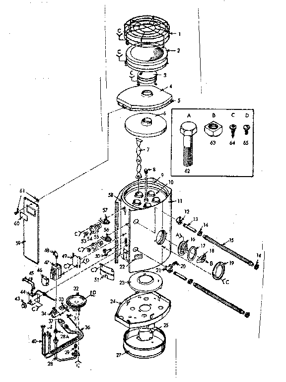 Replacement Parts Diagram and Parts List for 15343830  Kenmore Water Heater