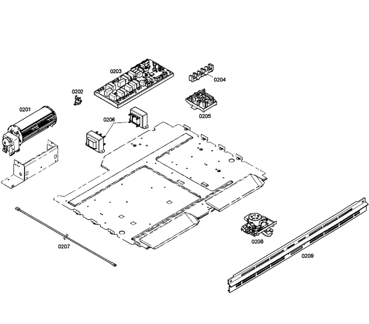Pcb's Assy Diagram and Parts List for HBL8650UC 04 Bosch Wall Oven