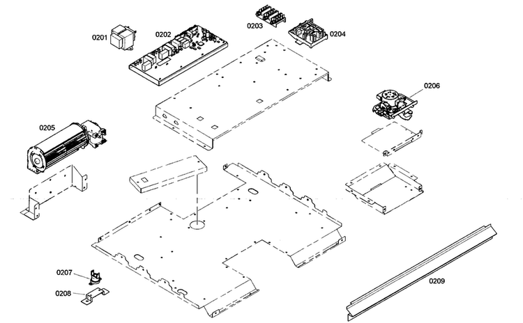 Pcb Assy Diagram and Parts List for ME271ES01  Thermador Wall Oven