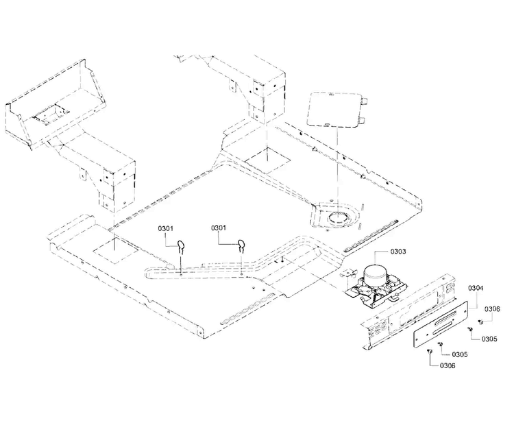 Latch Asy Diagram and Parts List for HGIP054UC 03 Bosch Range