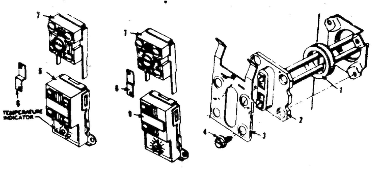 Control & Element Group Diagram and Parts List for 15327660  Kenmore Water Heater