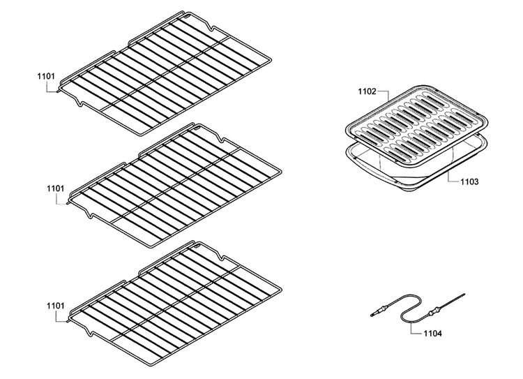 Rack Diagram and Parts List for HBL5720UC 09 Bosch Microwave