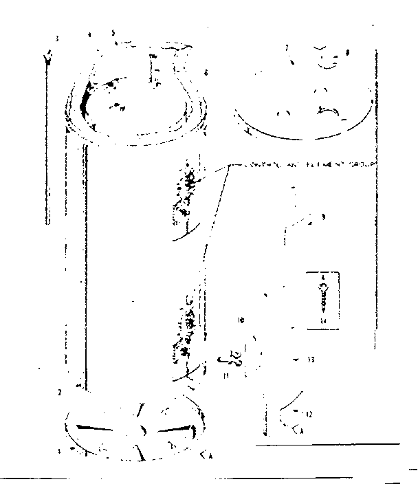 Non-functional Replacement Parts Diagram and Parts List for 15332446  Kenmore Water Heater