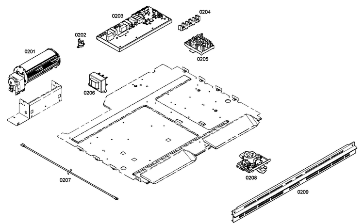 Pcb's Assy Diagram and Parts List for ME301EP01  Thermador Wall Oven