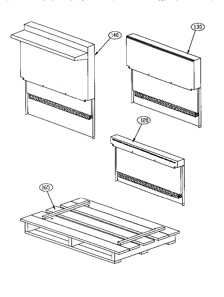 Trim Assemblies Diagram and Parts List for GCR36-6  Thermador Range