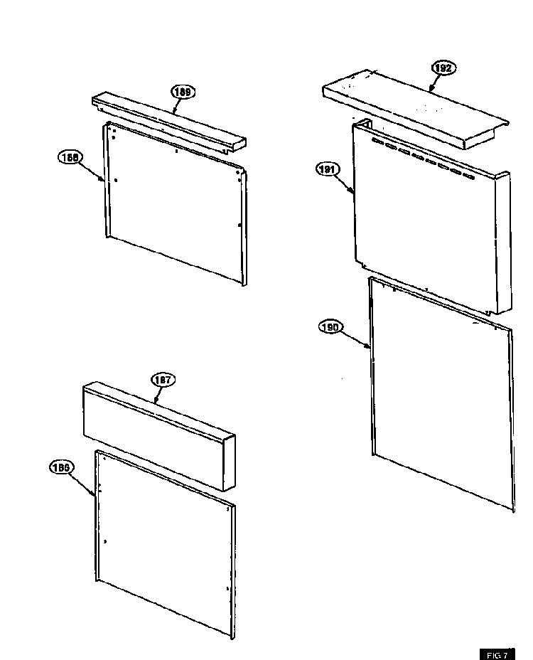 Weldment Diagram and Parts List for PRSE366  Thermador Range
