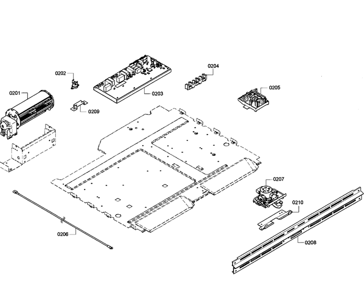 Pcb Assy Diagram and Parts List for HBL3360UC 08 Bosch Wall Oven