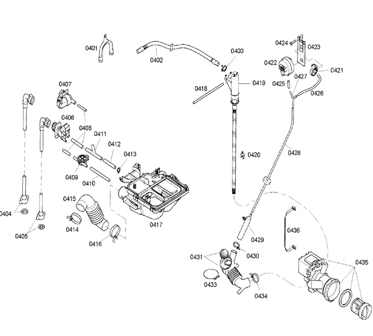 Pump Diagram and Parts List for WFMC640SUC 04 Bosch Washer