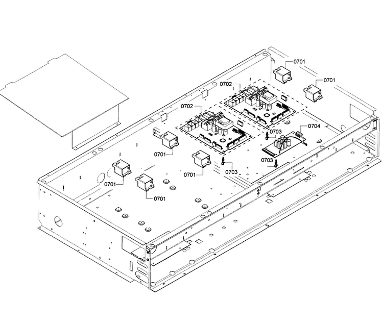 Pcb's Assy Diagram and Parts List for PRD486GDHC 03 Thermador Range
