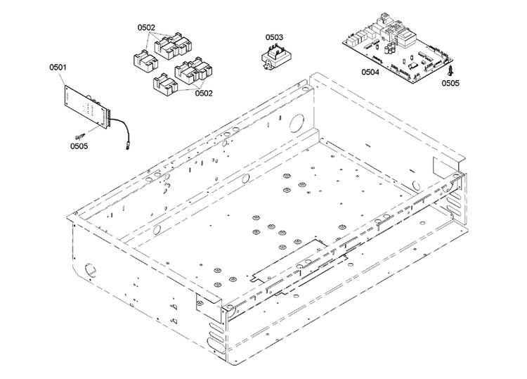 Pcb's Assy Diagram and Parts List for PRD366EHC 03 Thermador Range