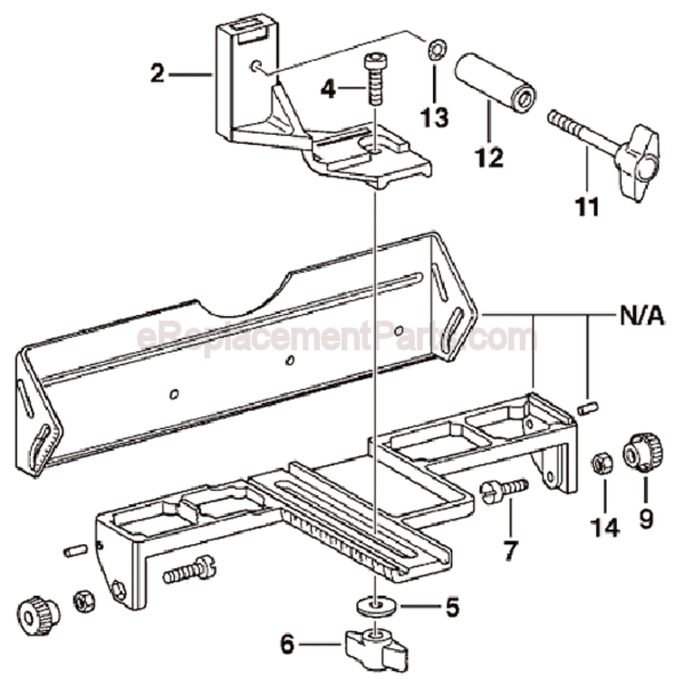 Page A Diagram and Parts List for 2607001078 2607001078 Bosch Planer Jointer