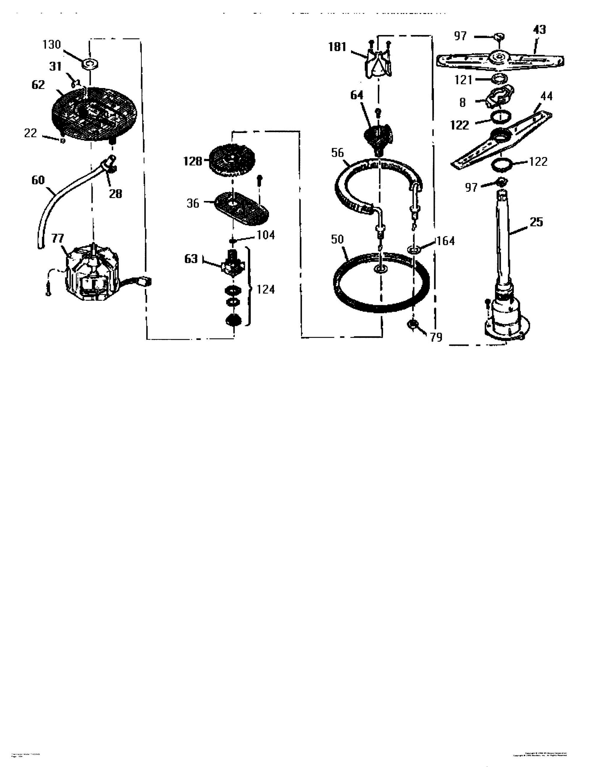 04 - PUMP ASSEMBLY Diagram and Parts List for THD-2600  Bosch Dishwasher