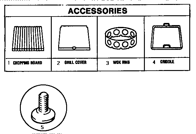 Accessories Diagram and Parts List for GCR486GD  Thermador Range