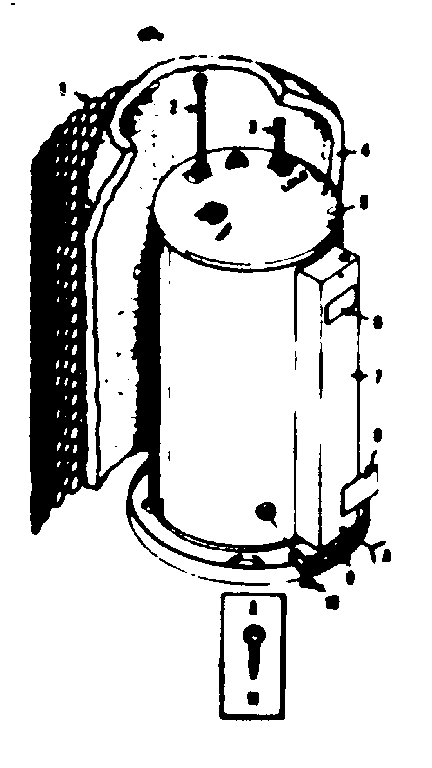Non-functional Replacement Parts Diagram and Parts List for 15327670  Kenmore Water Heater