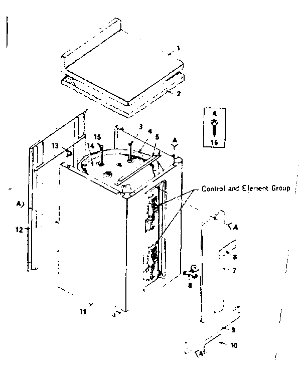 Replacement Parts Diagram and Parts List for 153316360  Kenmore Water Heater