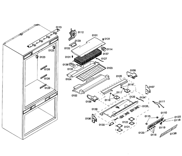 Control Panel Diagram and Parts List for T36IT71NNP 07 Thermador Refrigerator