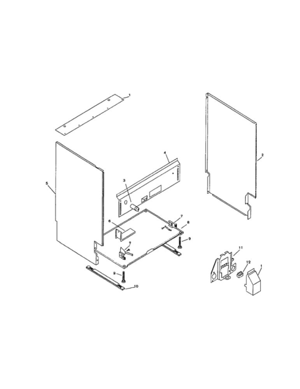 Body Diagram and Parts List for SMU2042UC (13)(FD7312-7504,7505-7902) Bosch Dishwasher