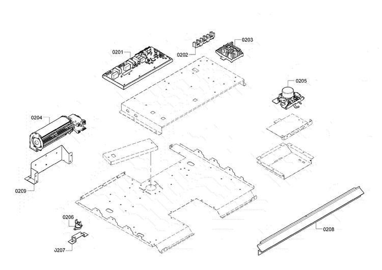 Pcb Assy Diagram and Parts List for HBN5450UC 08 Bosch Wall Oven