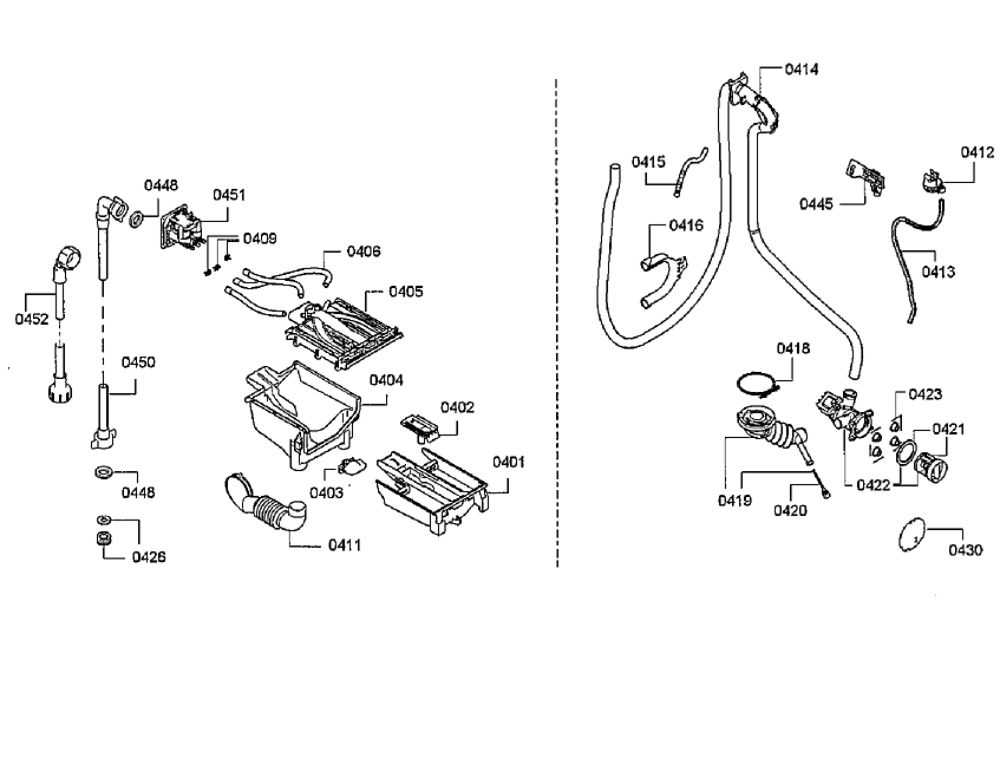 Pump Diagram and Parts List for WAT28400UC 09 Bosch Washer