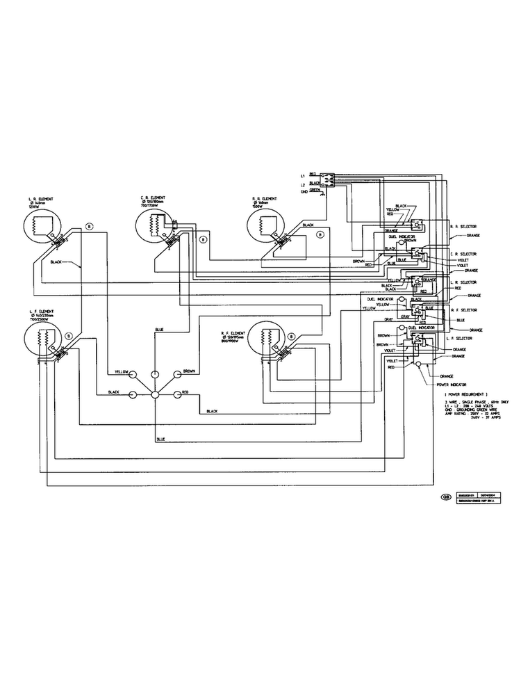 Wiring Diagram Diagram and Parts List for NEM936UC 01 Bosch Cooktop
