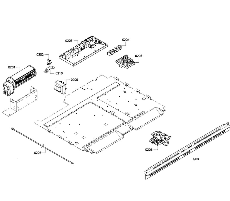 Pcb's Assy Diagram and Parts List for HBL8450UC 04 Bosch Wall Oven