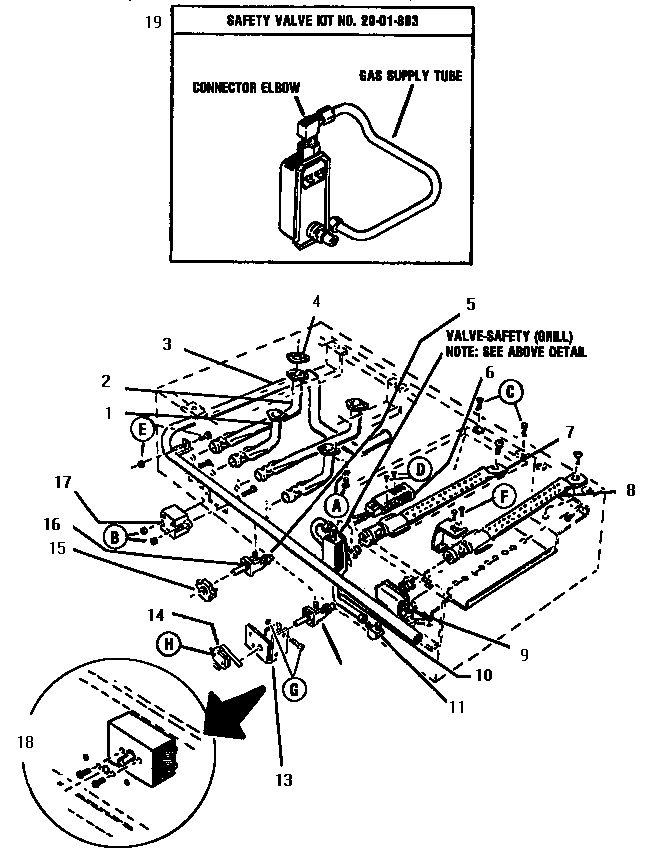 Functional Parts Diagram and Parts List for GCR486GD  Thermador Range