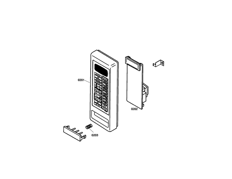 Pc Board/housing Diagram and Parts List for HMB8060 01 Bosch Microwave